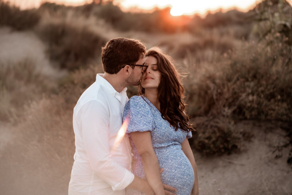 séance grossesse à la plage du petit travers