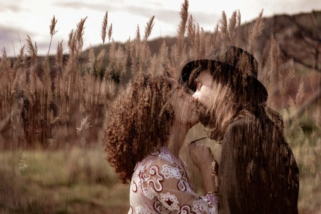 elopement boho hippie western au lac du salagou