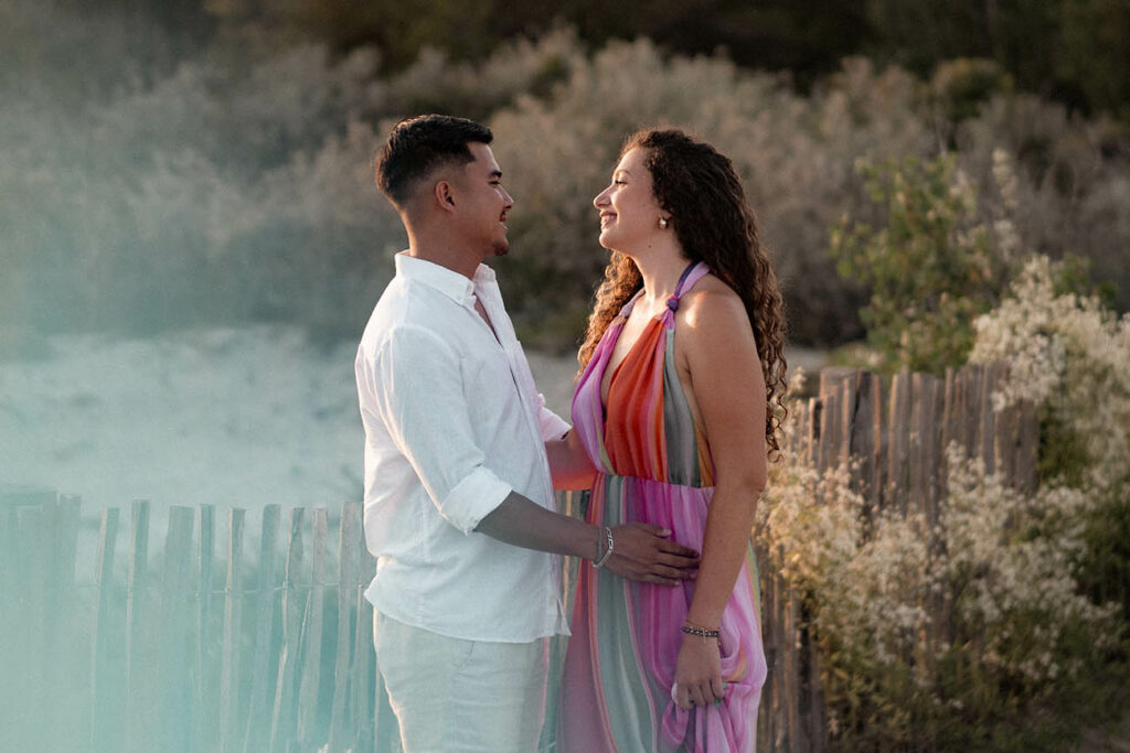 photographe couple plage montpellier