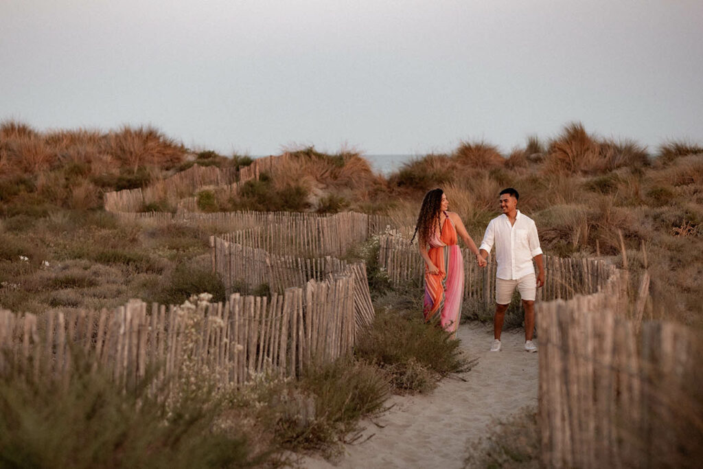 photographe couple plage montpellier