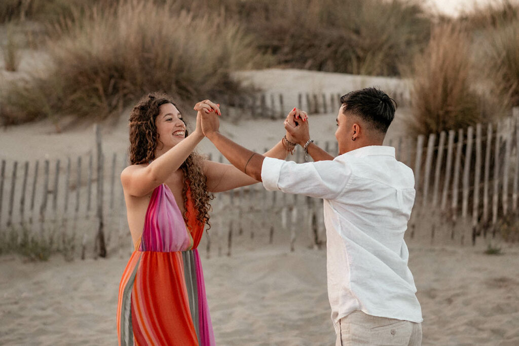 photographe couple plage montpellier