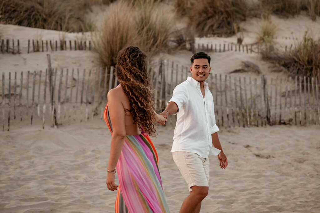 photographe couple plage montpellier