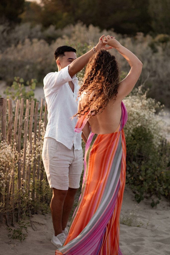 photographe couple plage montpellier