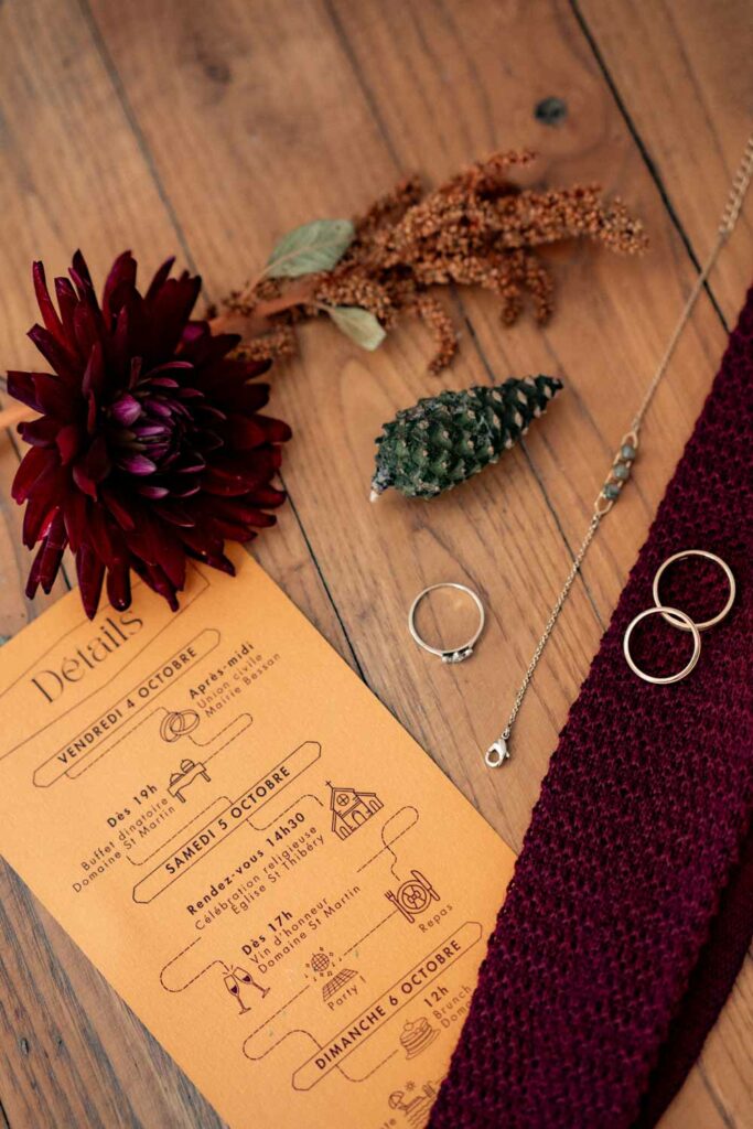 mariage automnal style wes anderson