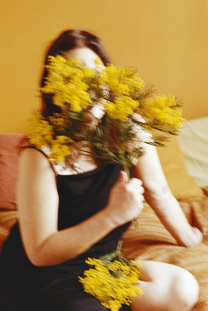 séance photo mimosa