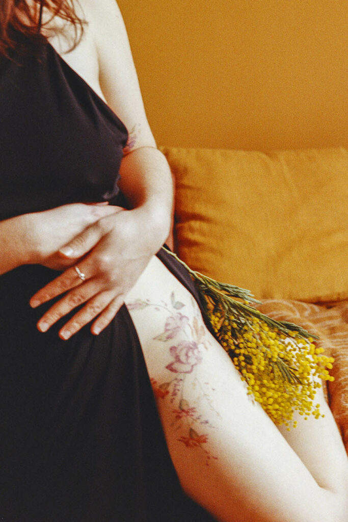 séance photo mimosa