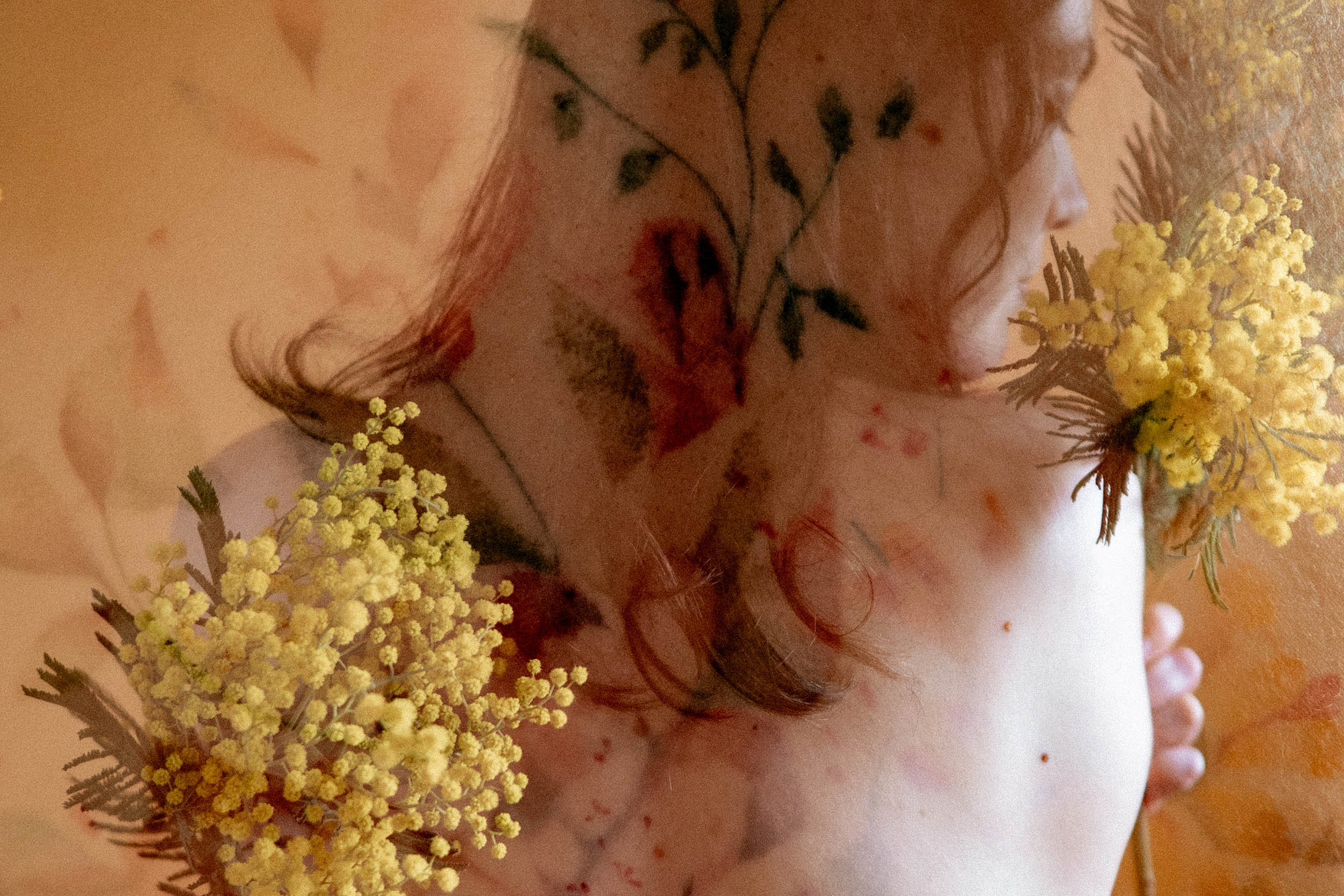 séance photo mimosa portrait intimiste