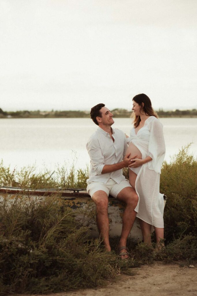 séance photo grossesse villeneuve les maguelone